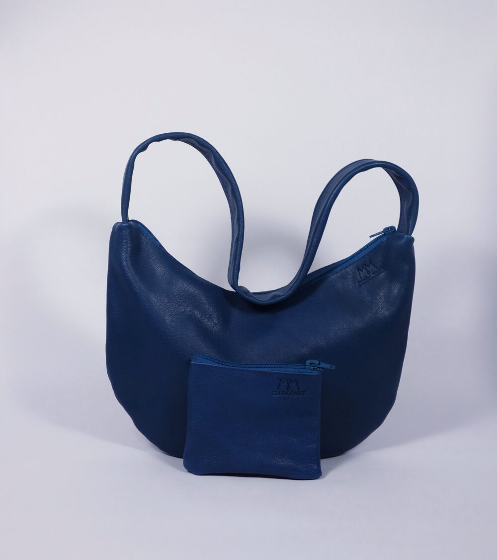 Ledertasche Tilda in Blau – Bild 3