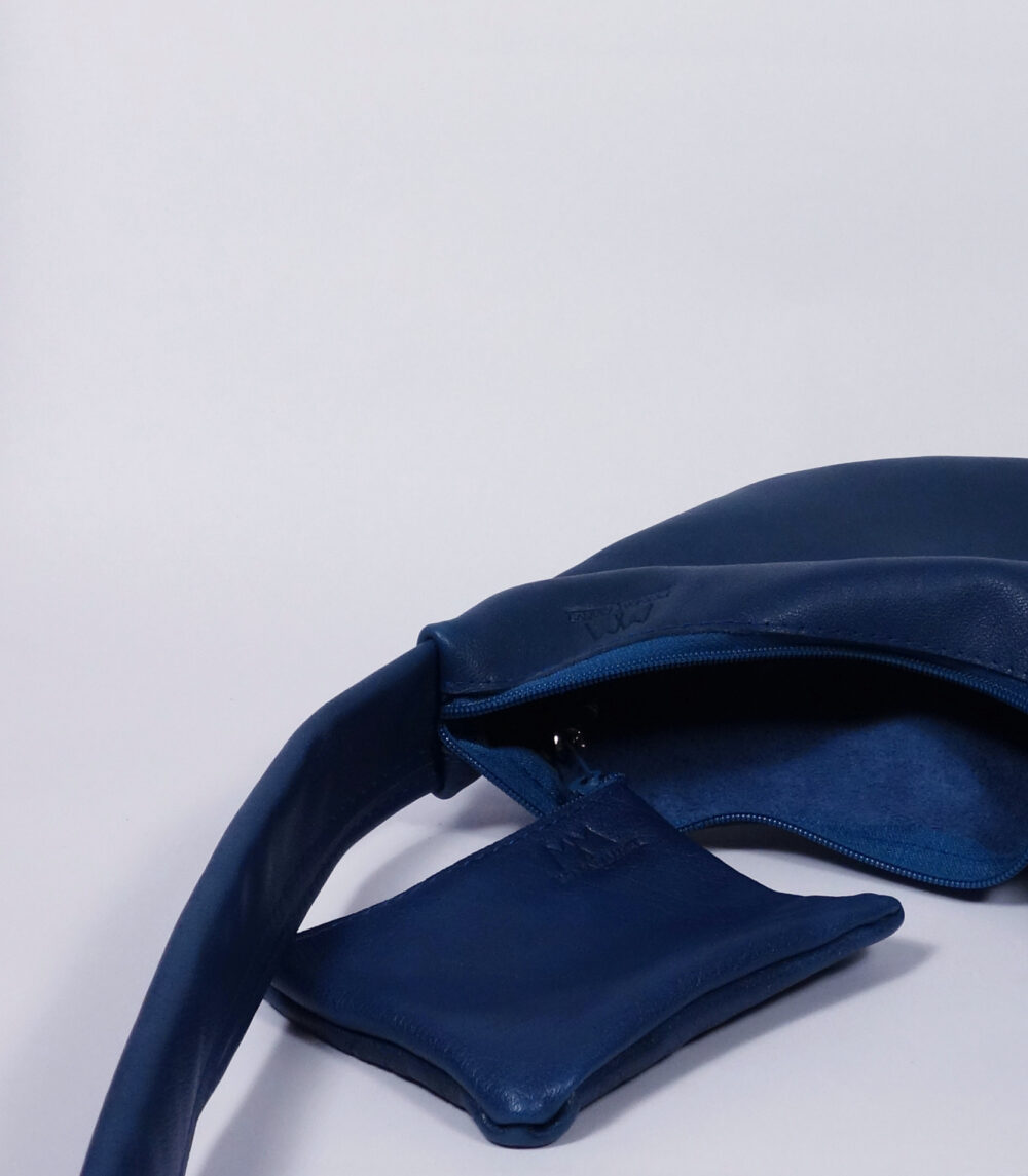 Ledertasche Tilda in Blau – Bild 6