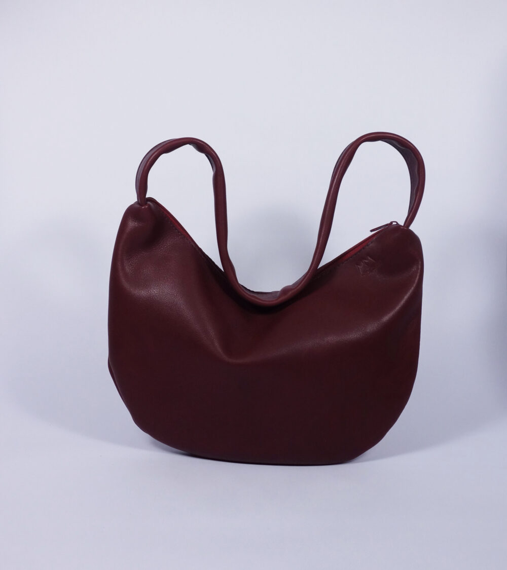 Ledertasche Tilda in Bordeaux – Bild 4