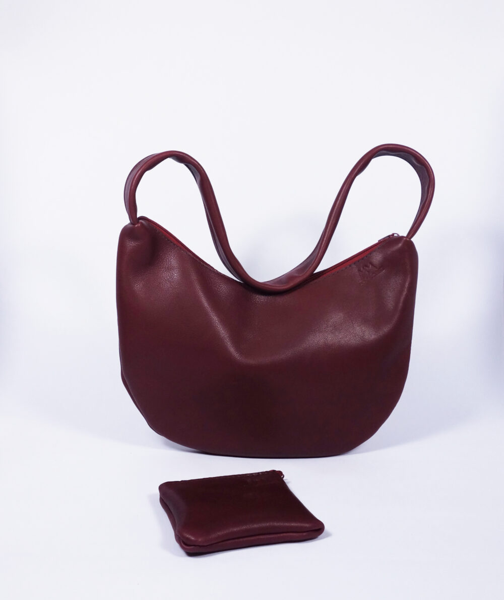 Ledertasche Tilda in Bordeaux – Bild 7
