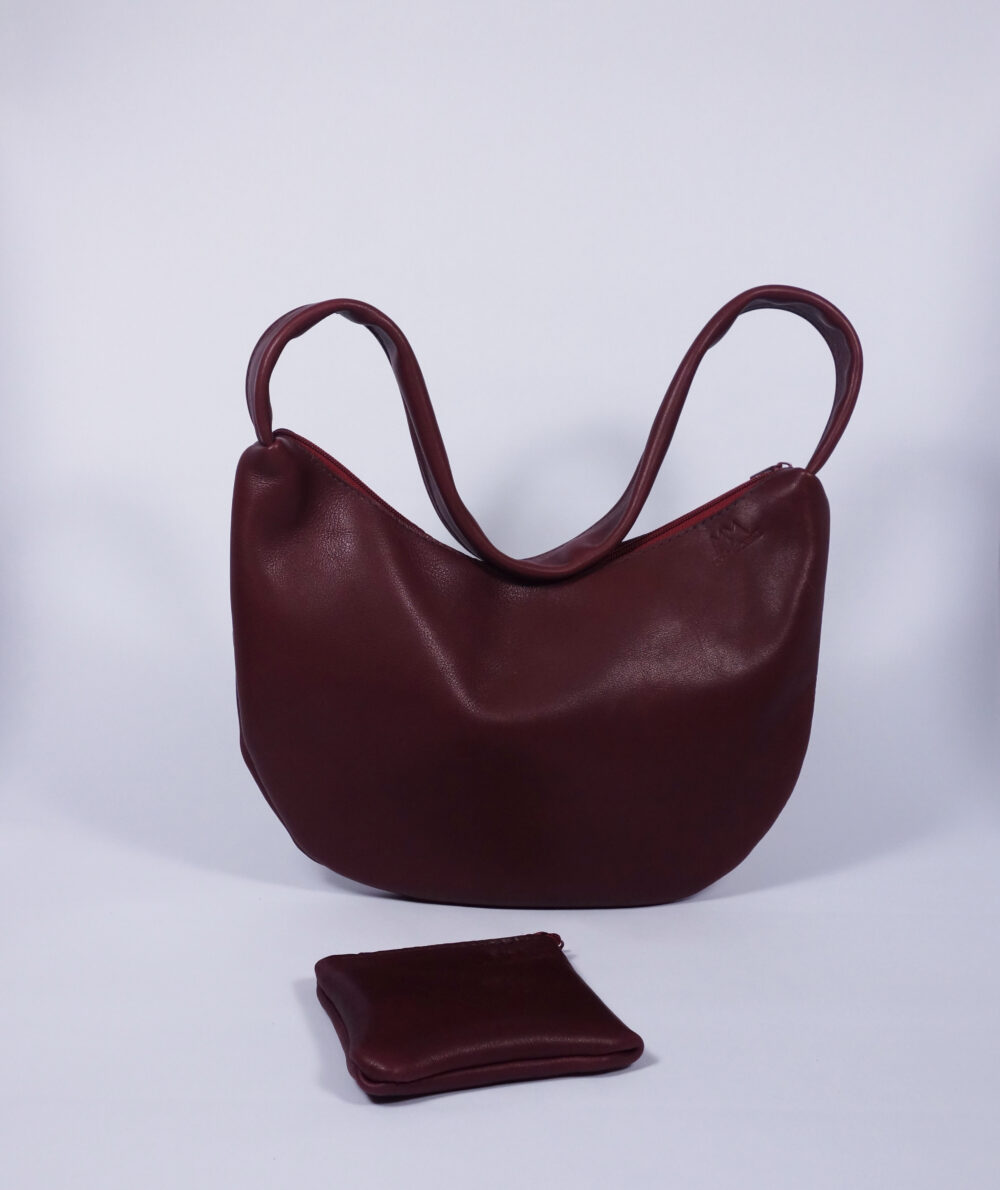 Ledertasche Tilda in Bordeaux – Bild 6