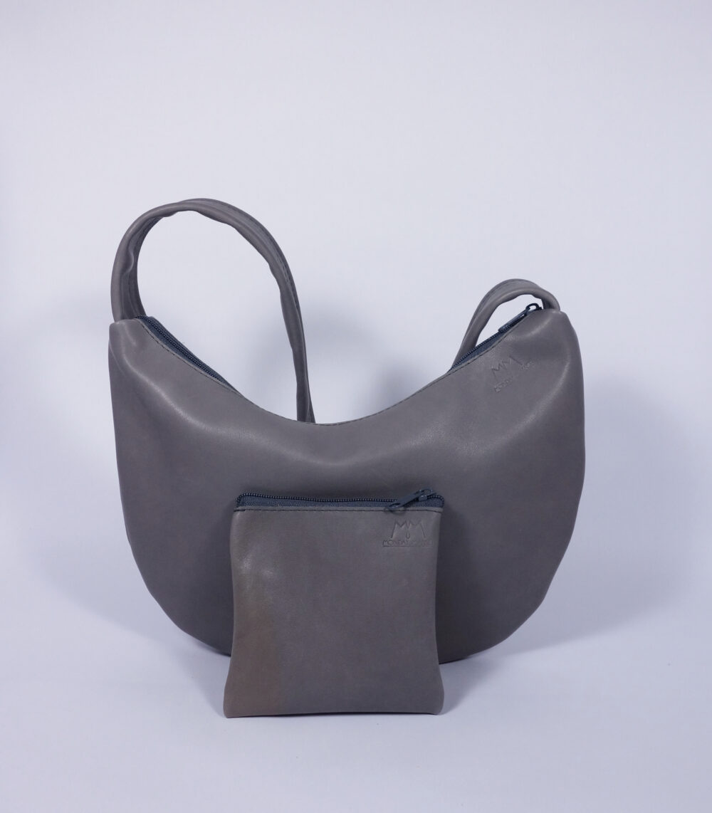 Ledertasche Tilda in Grau