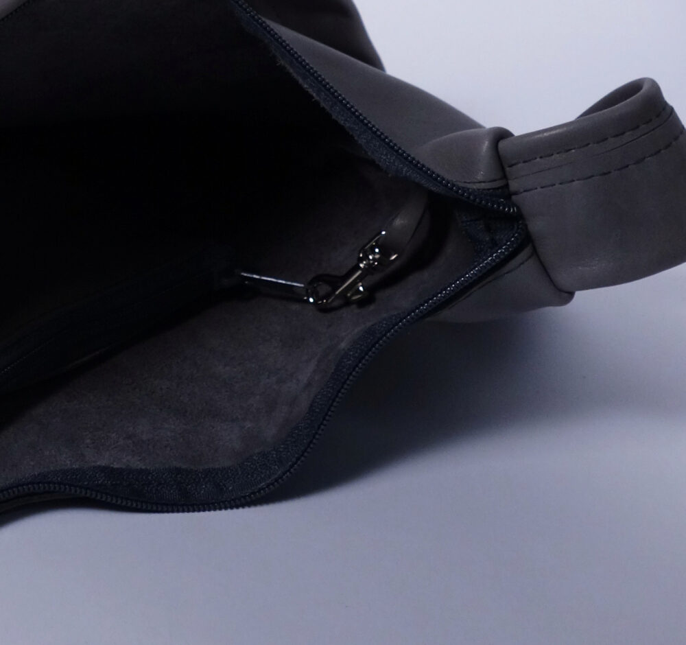 Ledertasche Tilda in Grau – Bild 8