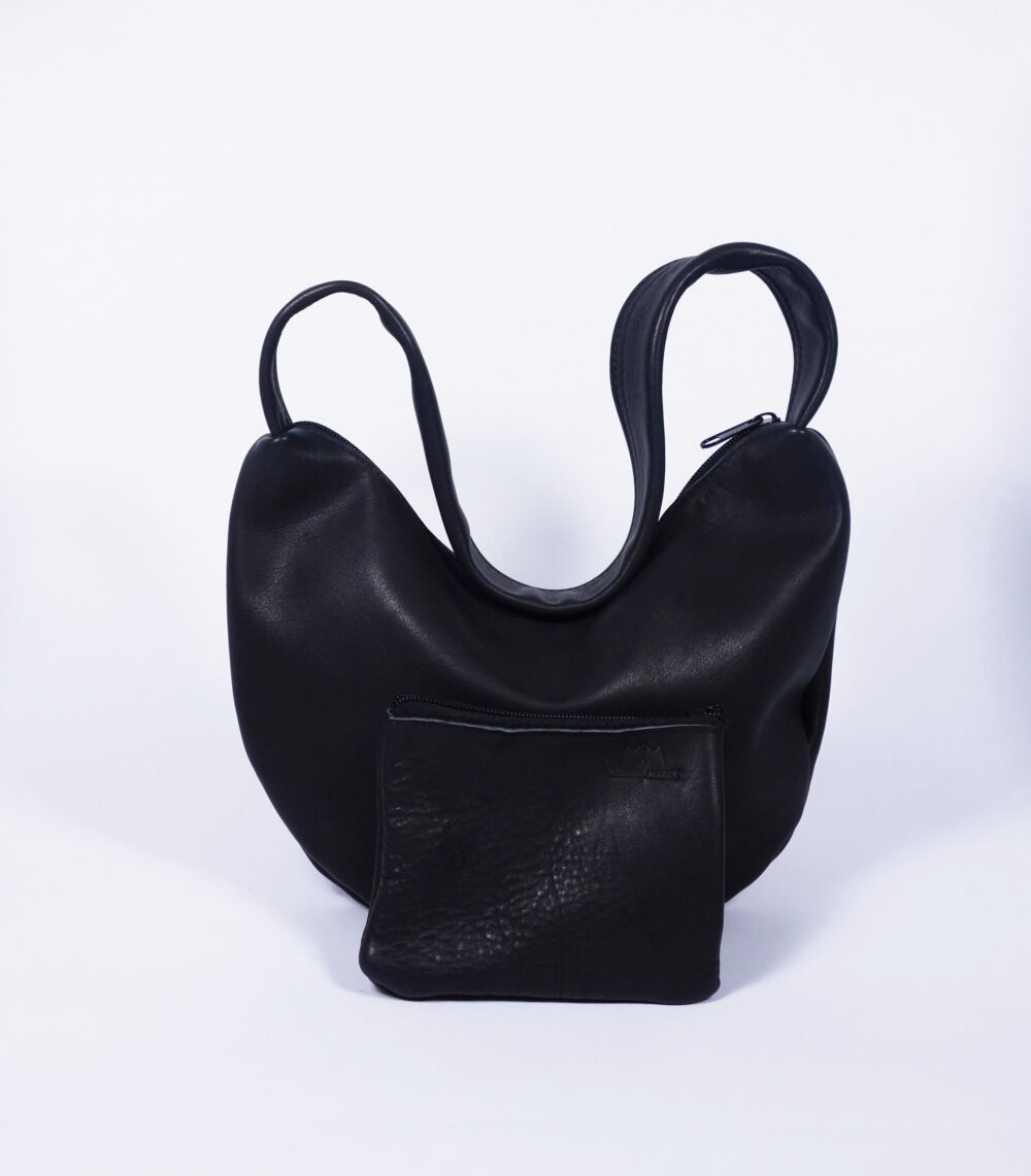 Ledertasche Tilda in Schwarz – Bild 3