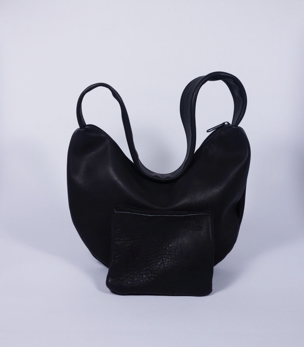 Ledertasche Tilda in Schwarz – Bild 4