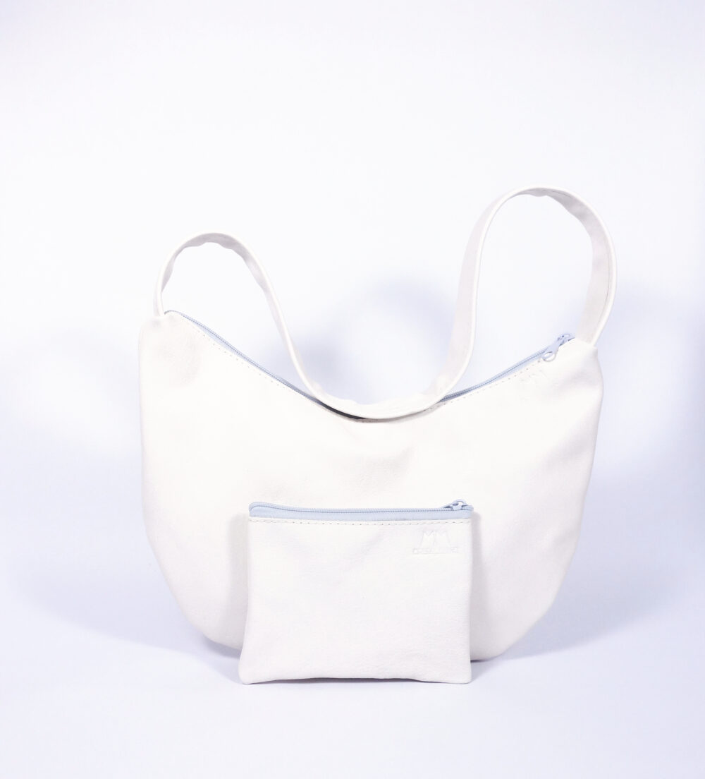 Ledertasche Tilda in Weiß – Bild 2