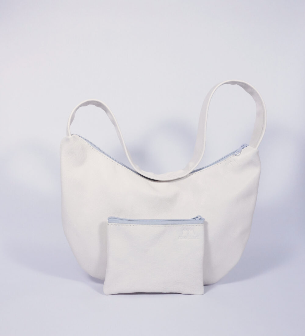 Ledertasche Tilda in Weiß – Bild 3