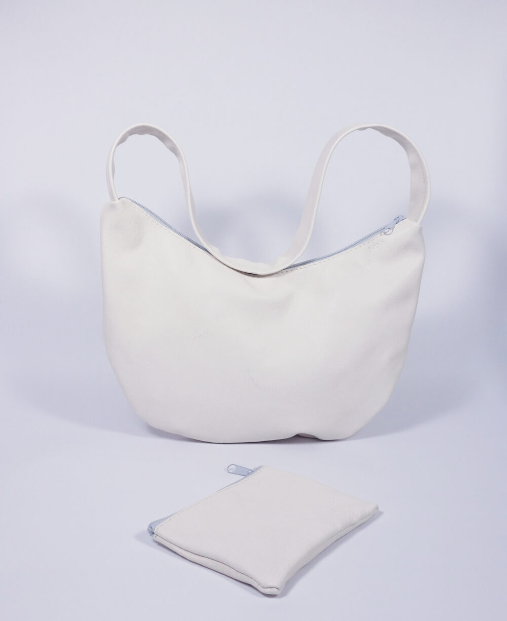 Ledertasche Tilda in Weiß – Bild 4