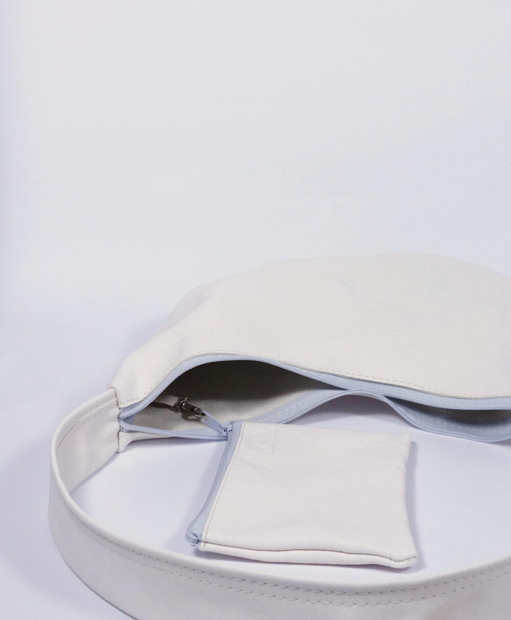 Ledertasche Tilda in Weiß – Bild 8