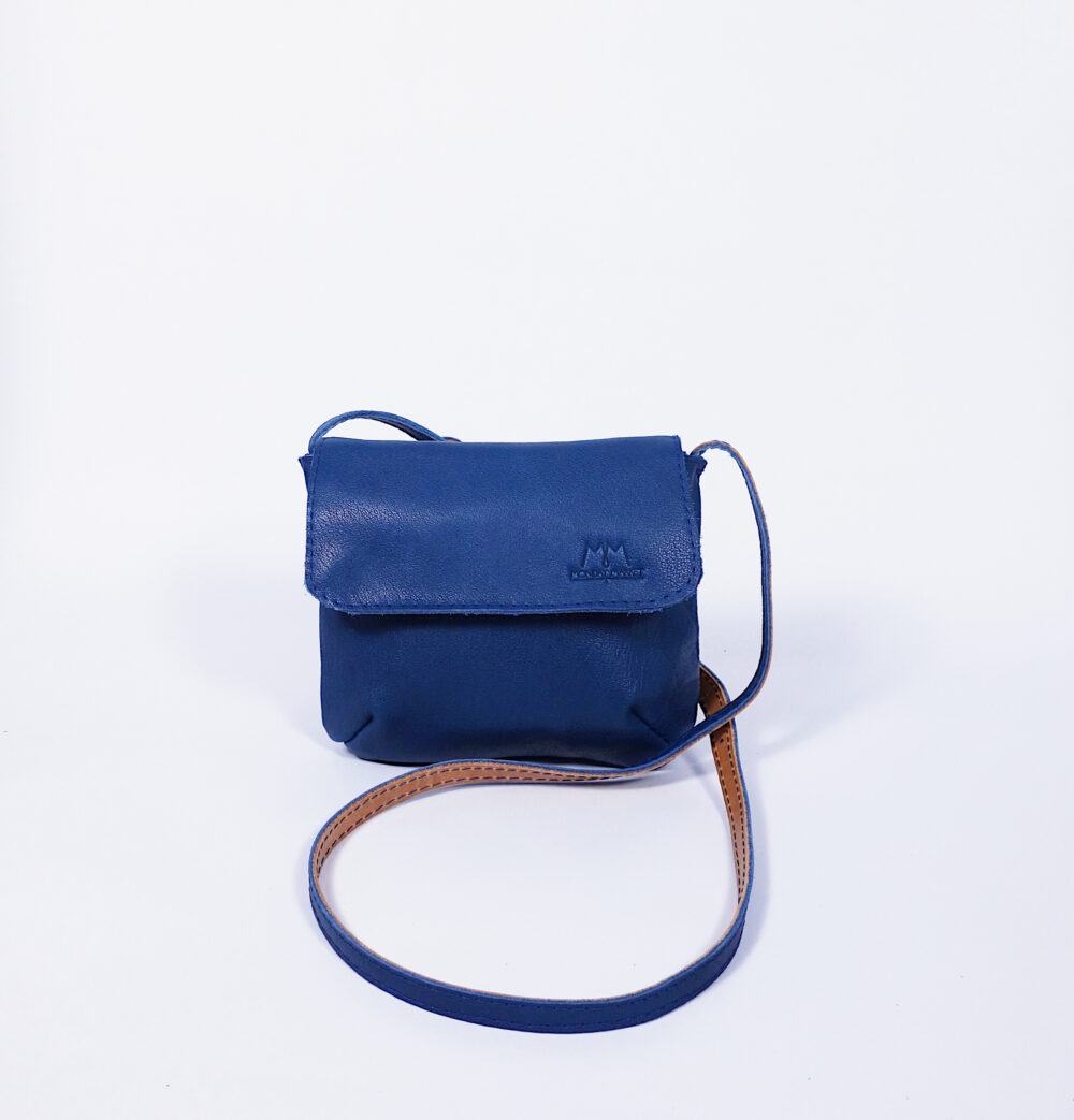 Ledertäschchen Wilma in Blau