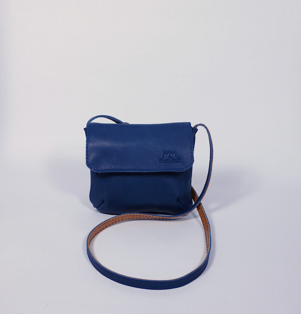 Ledertäschchen Wilma in Blau