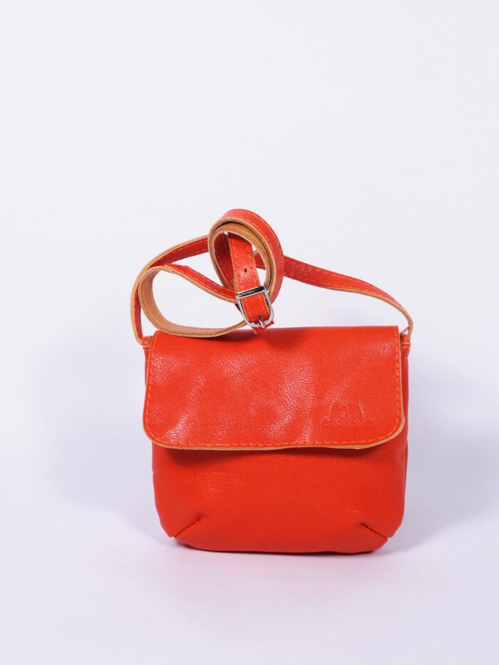 Ledertäschchen Wilma in Orange
