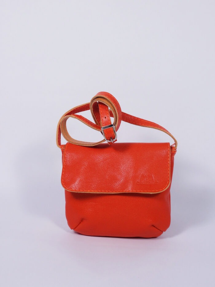 Ledertäschchen Wilma in Orange
