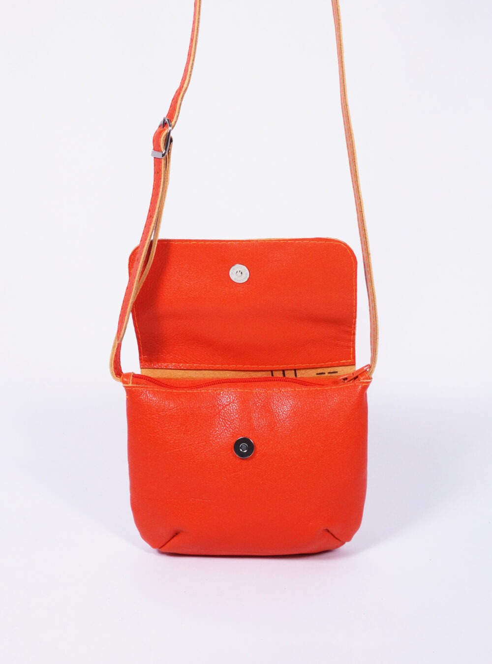 Ledertäschchen Wilma in Orange – Bild 5
