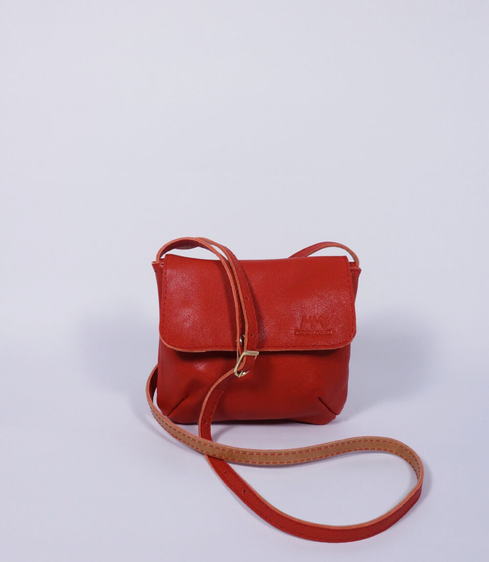 Ledertäschchen Wilma in Rot