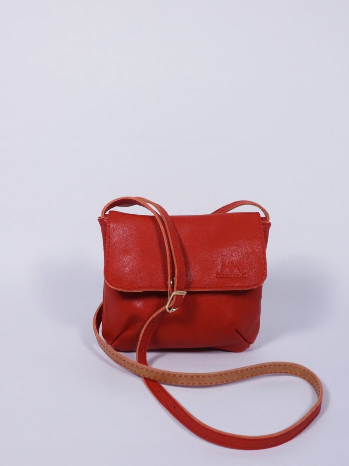 Ledertäschchen Wilma in Rot