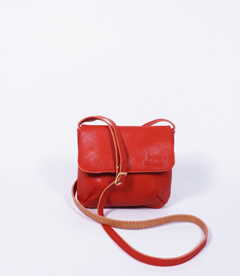 Ledertäschchen Wilma in Rot